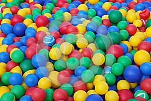 Colorful soft rubber balls ( balls ) for the children's dry pool