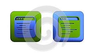 Colorful Software, web developer programming code icon isolated on white background. Javascript computer script random