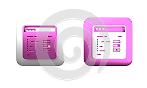 Colorful Software, web developer programming code icon isolated on white background. Javascript computer script random