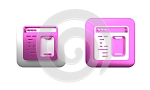 Colorful Software, web developer programming code icon isolated on white background. Javascript computer script random