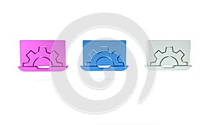 Colorful Software, web development, programming concept icon isolated on white background. Programming language and
