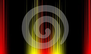 Colorful sound waves vector design.digital equalizer audio sound waves on black background, stereo sound effect signal.