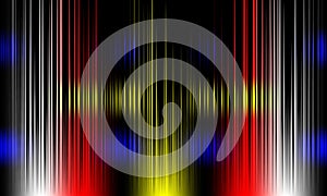 Colorful sound waves vector design.digital equalizer audio sound waves on black background, stereo sound effect signal.