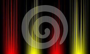 Colorful sound waves vector design.digital equalizer audio sound waves on black background, stereo sound effect signal.