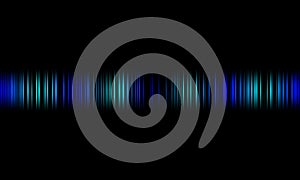 Colorful sound waves vector design.digital equalizer audio sound waves on black background, stereo sound effect signal.