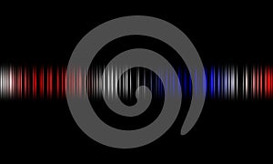 Colorful sound waves vector design.digital equalizer audio sound waves on black background, stereo sound effect signal.