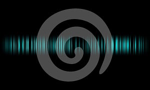 Colorful sound waves vector design.digital equalizer audio sound waves on black background, stereo sound effect signal.