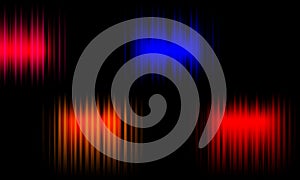 Colorful sound waves vector design.Music sound waves.Colorful music sound waves on Black background.