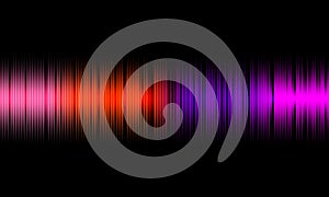 Colorful sound waves vector design.Music sound waves.Colorful music sound waves on Black background.