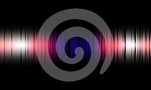 Colorful sound waves vector design.Music sound waves.Colorful music sound waves on Black background.