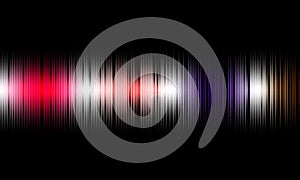 Colorful sound waves vector design.Music sound waves.Colorful music sound waves on Black background.