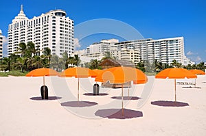 Colorful South Beach umbrellas
