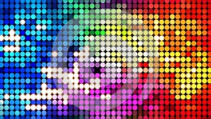 Colorful sparkling disco wall
