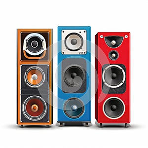Colorful speaker set