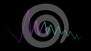 Colorful speaking sound wave lines. Design texture element