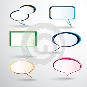 Colorful Speech Bubbles