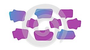 Colorful Speech Bubbles, Dynamic Communication, vector design Generative AI