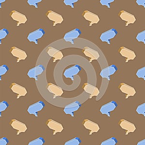Colorful Speech Bubbles Seamless Pattern