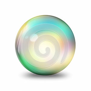 Colorful sphere on white