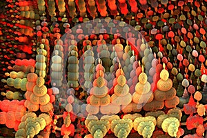 Colorful spherical fractal
