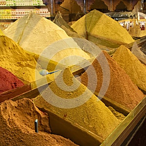 Colorful Spice Shop in Marrakech Morocco