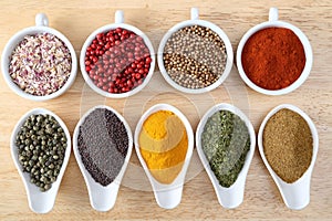 Colorful spices.