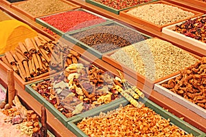 Colorful spices mix