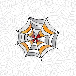 colorful spider web art