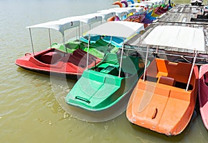 Colorful spinning boat