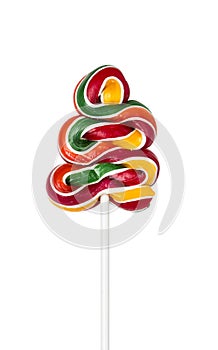 Colorful spiral lollipop lolly pop