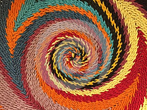 Colorful spiral pattern