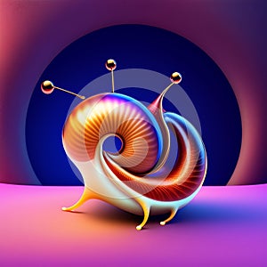 A colorful spiraled object with a spiral - Ai generated images