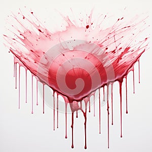 Colorful splats on white