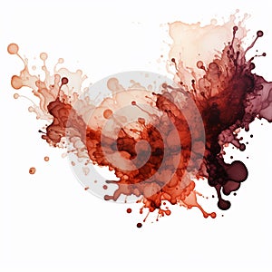 Colorful splats on white