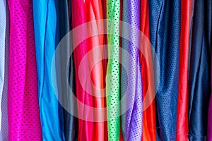 colorful sport clothing fabric