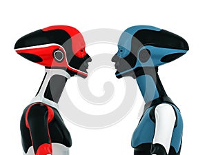 Colorful sportive robots