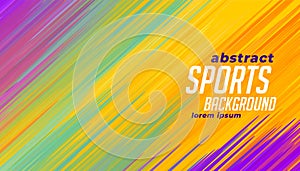 Colorful sports lines background