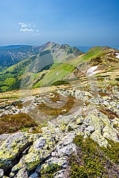 Colorful spring mountain landscape of the Mala Fatra, Slovakia