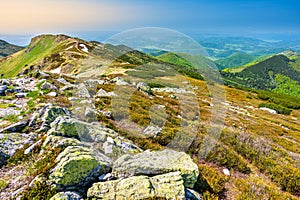 Colorful spring mountain landscape of the Mala Fatra, Slovakia