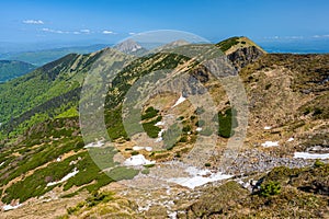 Colorful spring mountain landscape of the Mala Fatra, Slovakia