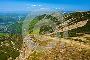 Colorful spring mountain landscape of the Mala Fatra, Slovakia