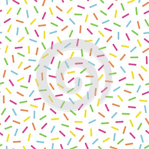 Colorful sprinkle seamless pattern photo