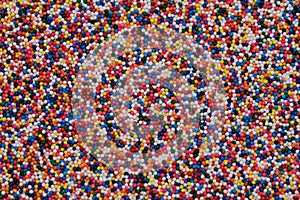 Colorful sprinkles sugar background