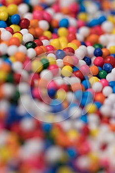 Colorful sprinkles sugar background