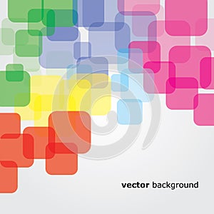 Colorful sqares vector background