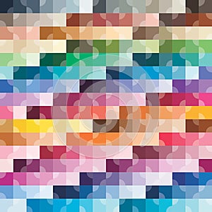 Colorful square retro pattern abstract background consistency in colors and gradation in the depth photo