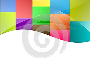 Colorful squares background