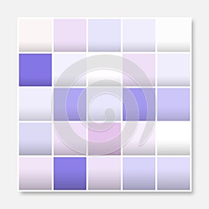 Colorful squares background frame, block soft pastel purple pink