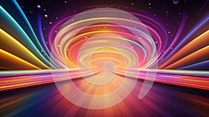 Colorful stage background