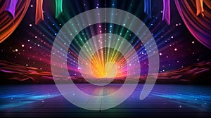 Colorful stage background